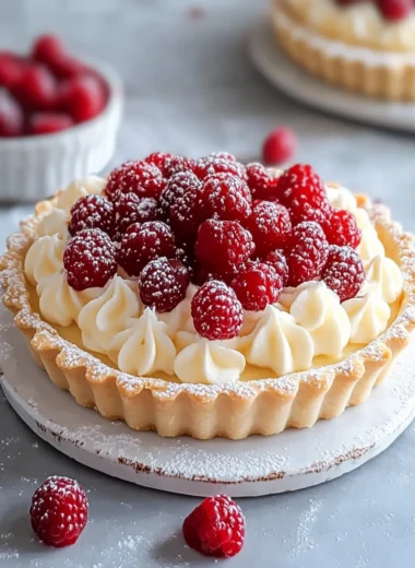 White Chocolate Mousse Tart