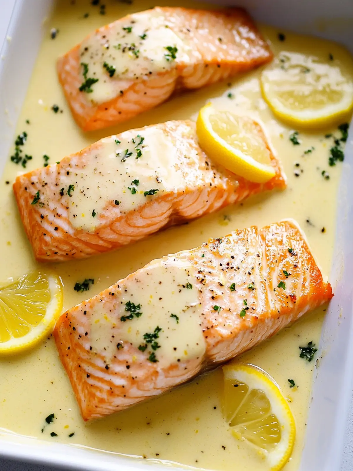 Lemon Butter Cream Sauce Elevates Baked Salmon Perfection 3 Baked Salmon with Lemon Butter Cream Sauce