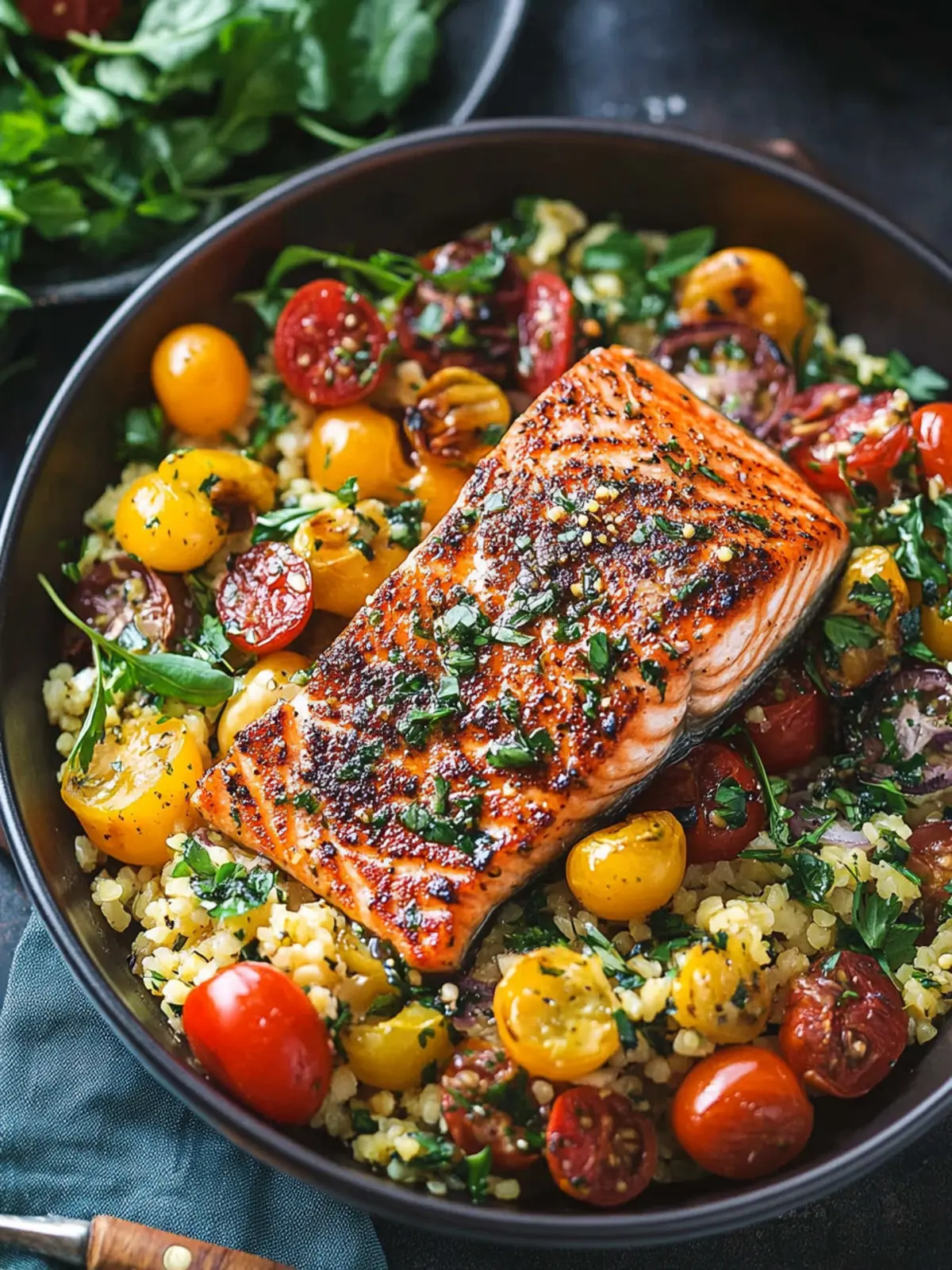 30-Minute Mediterranean Salmon in One-Pan Bliss 3 Mediterranean Salmon