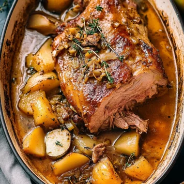 Apple Cider Braised Pork Shoulder