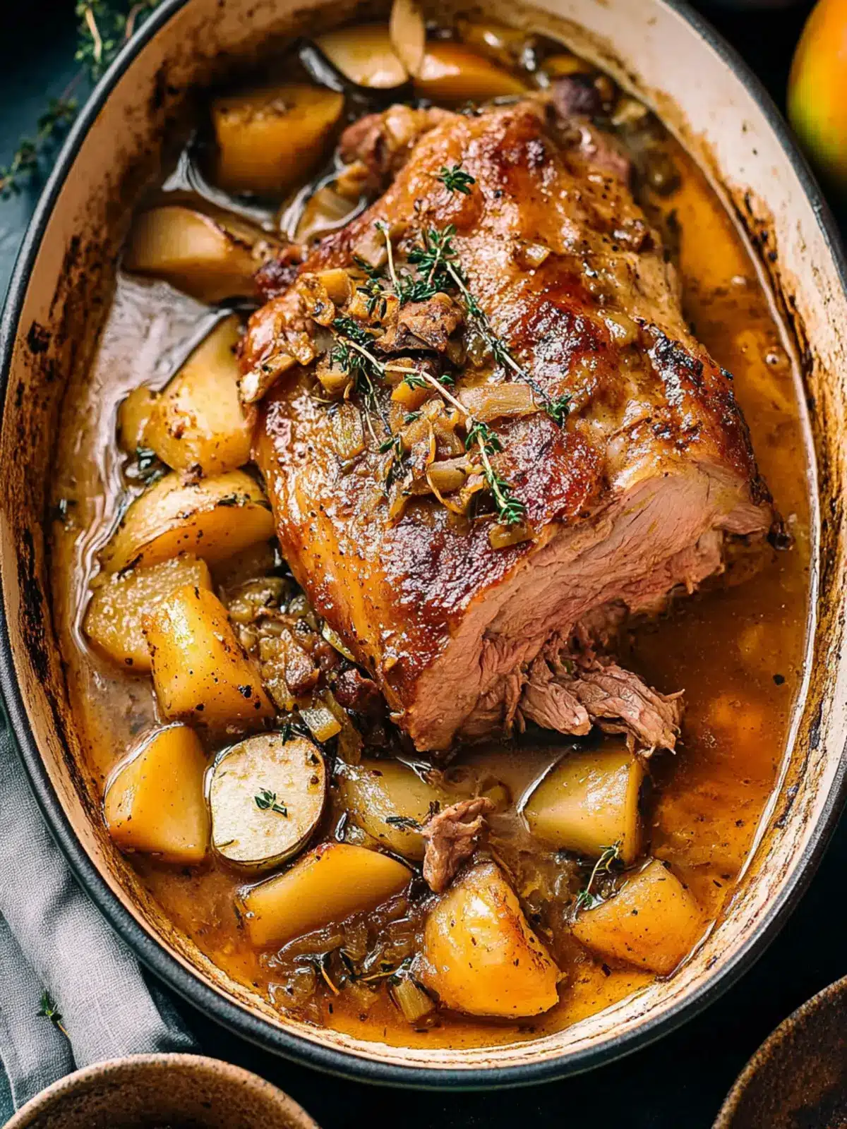 Apple Cider Braised Pork Shoulder