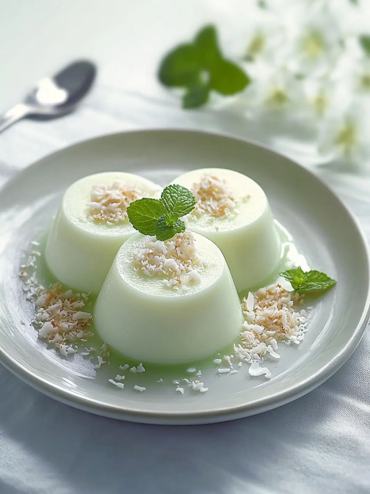 Irresistibly Creamy Pandan Coconut Panna Cotta You’ll Love 4 Pandan Coconut Panna Cotta
