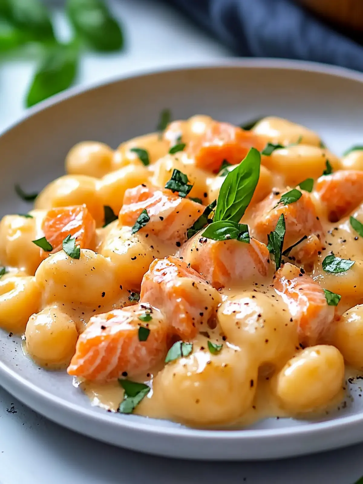 Juicy Smoked Salmon Gnocchi