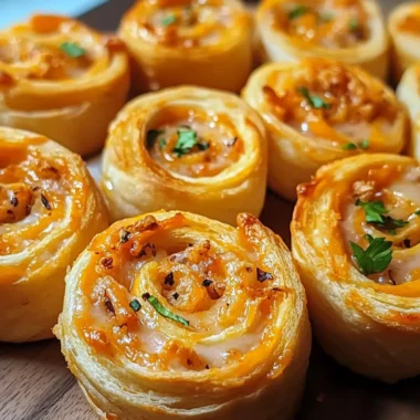 Buffalo Chicken Dip Pinwheels