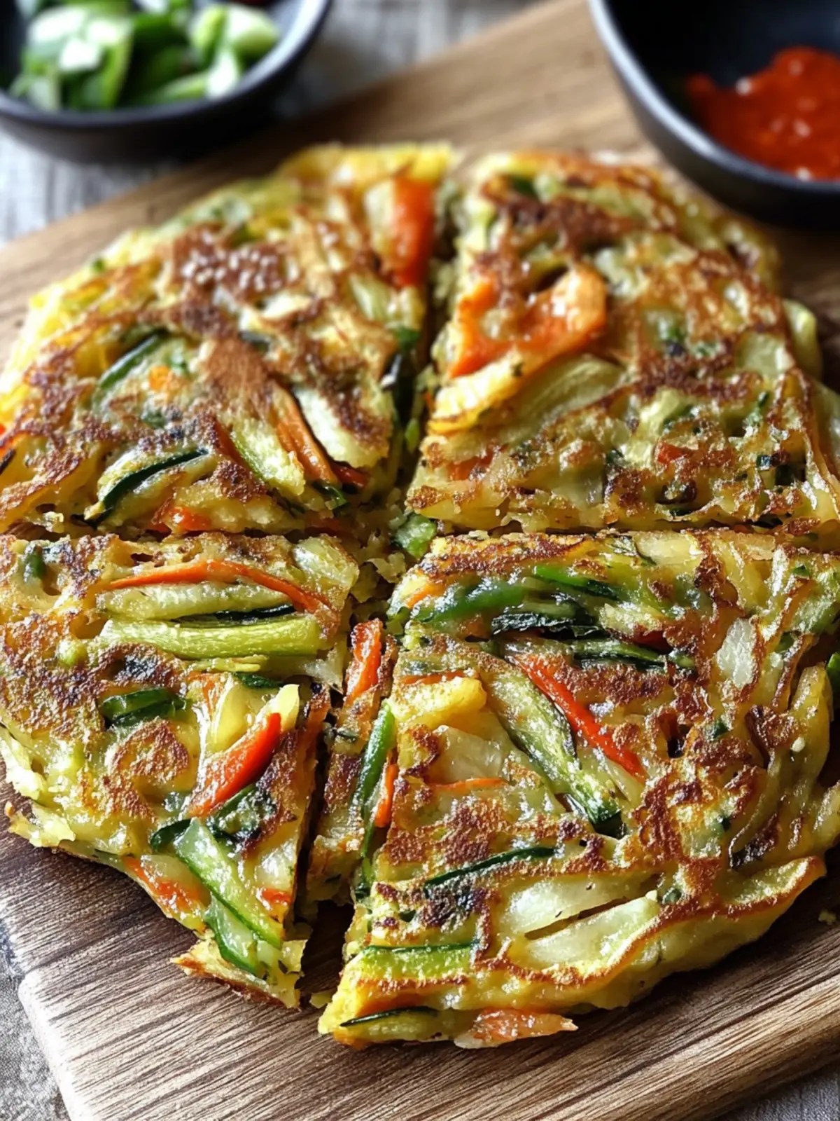 Crispy Korean Vegetable Pancakes for a Flavorful Snack 4 Korean Vegetable Pancakes