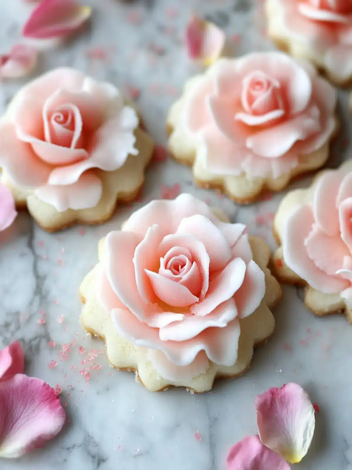 Rose Petal Sugar Cookies