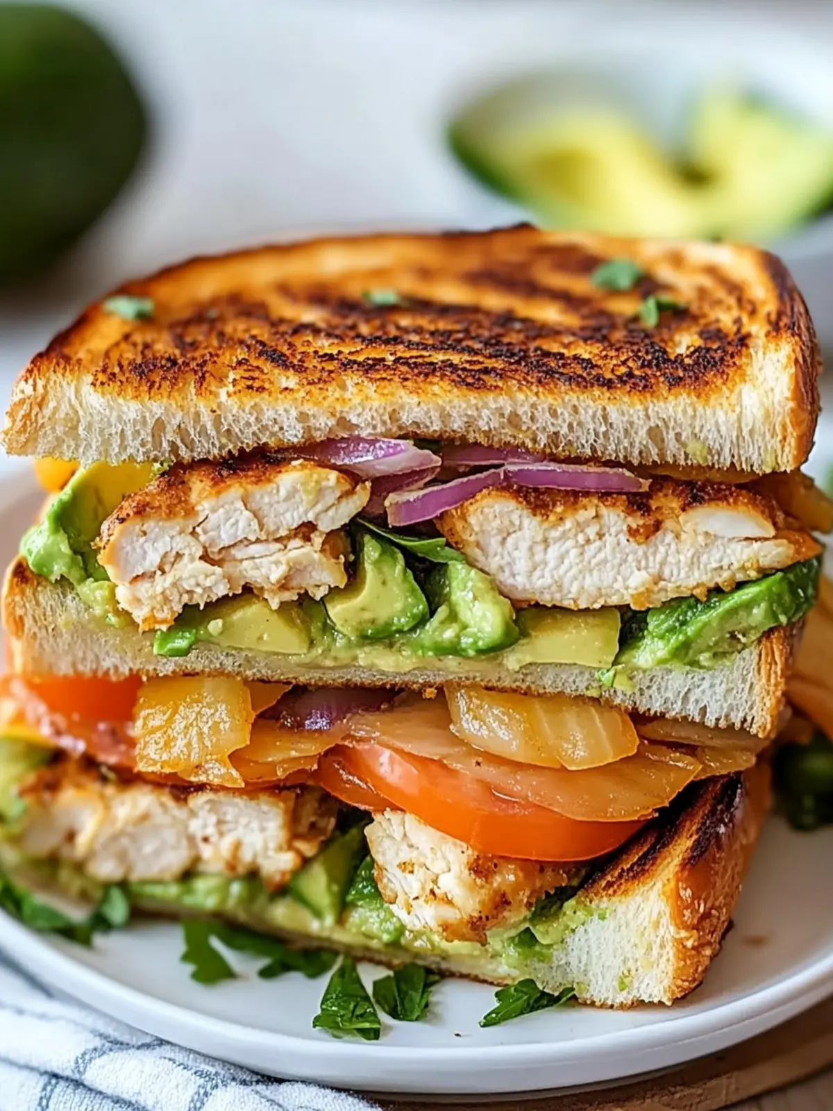Chicken Avocado Melt Sandwich