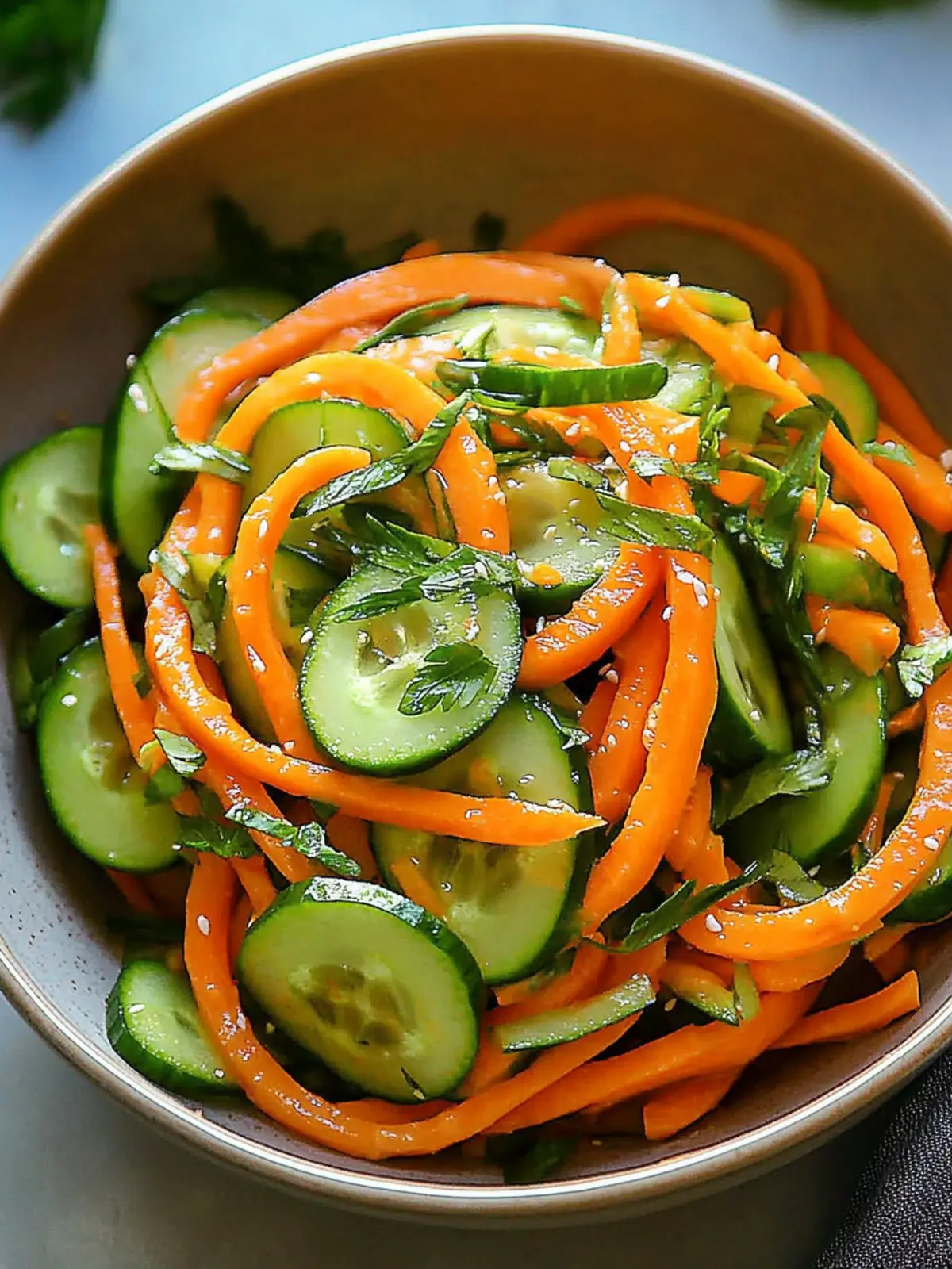 Cucumber and Carrot Salad