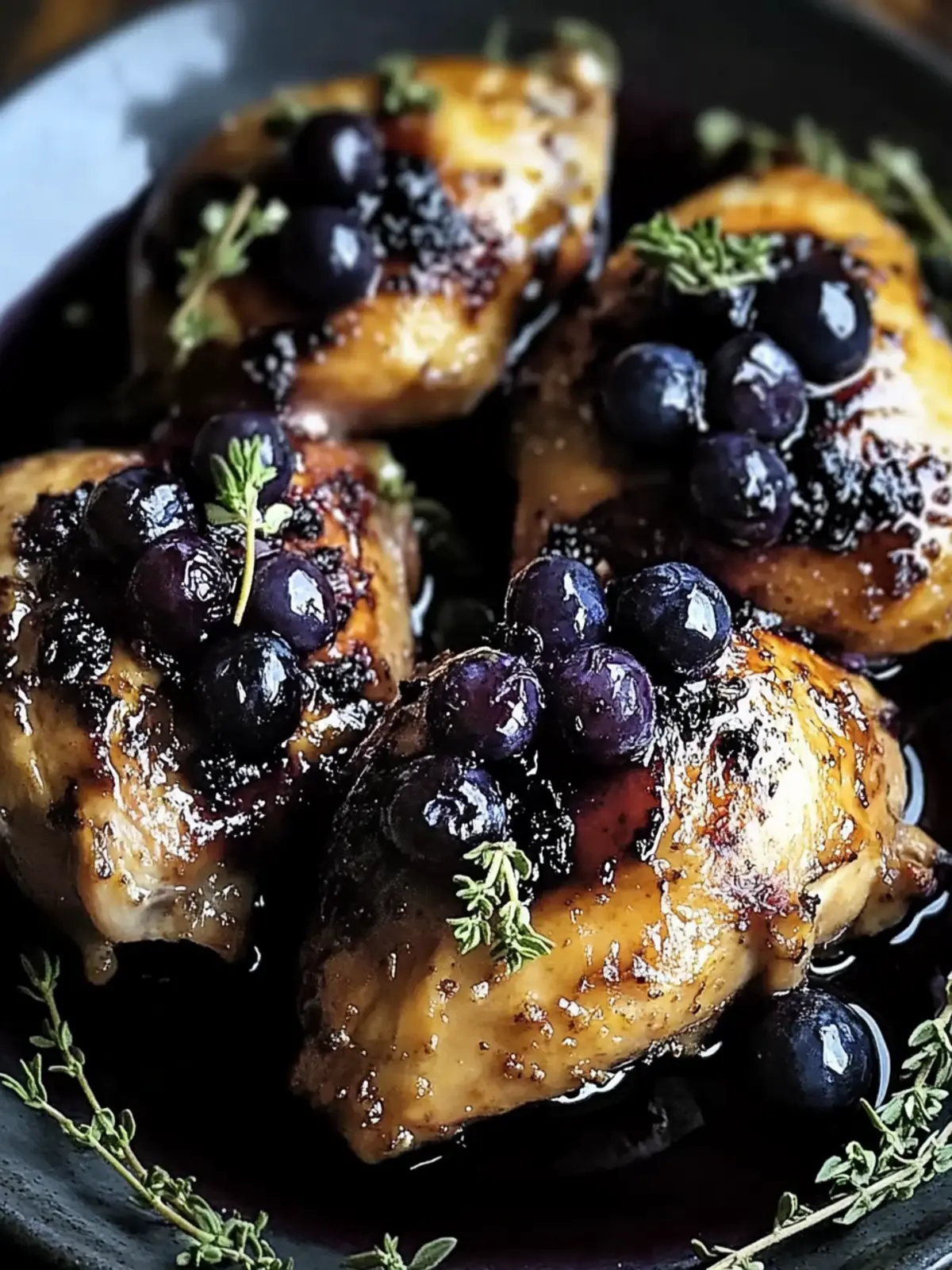 Savory Blueberry Thyme Chicken for a Quick Dinner Delight 2 Blueberry Thyme Chicken