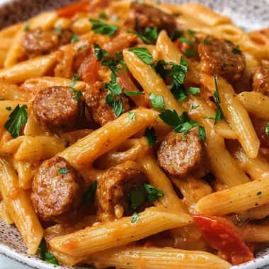 Creamy Cajun Sausage Pasta