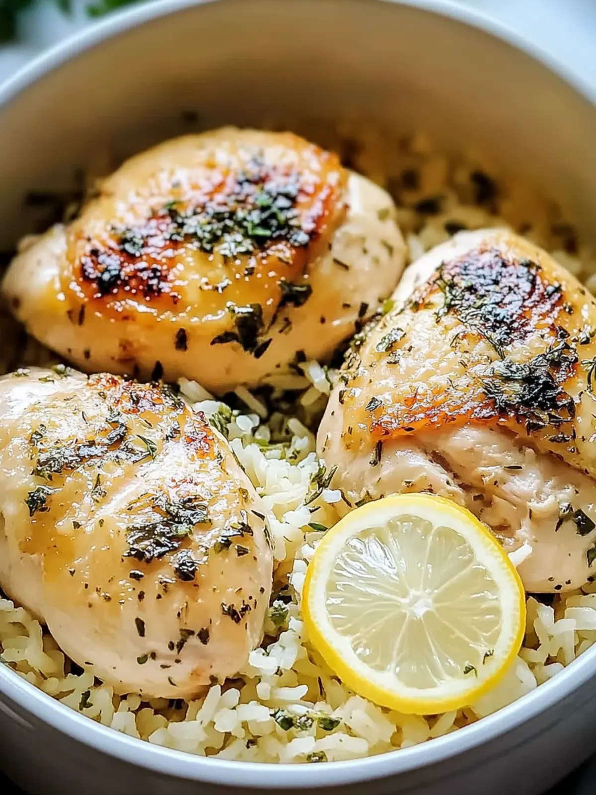 Easy Lemon Herb Chicken and Rice