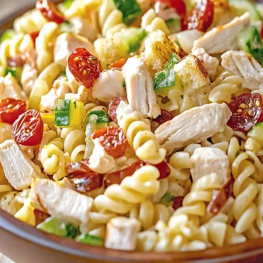 Chicken Club Pasta Salad