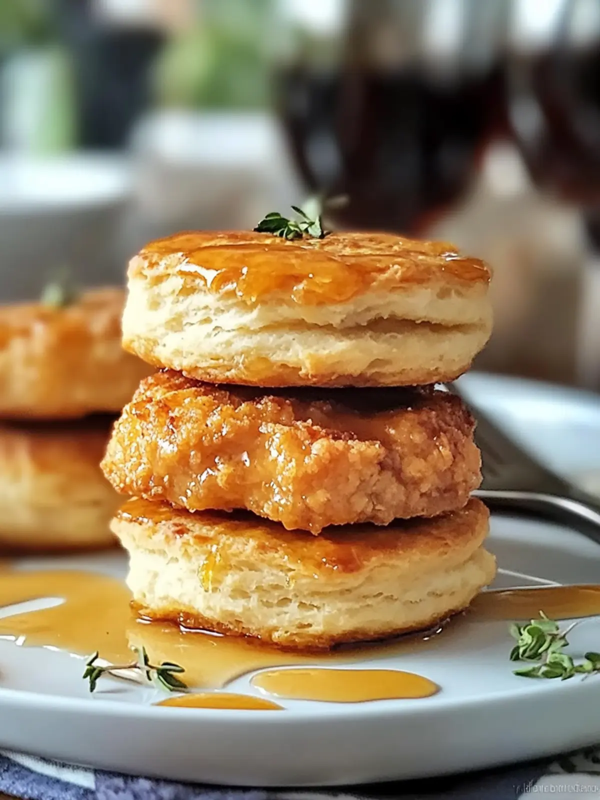 Easy Hot Honey Chicken Biscuits