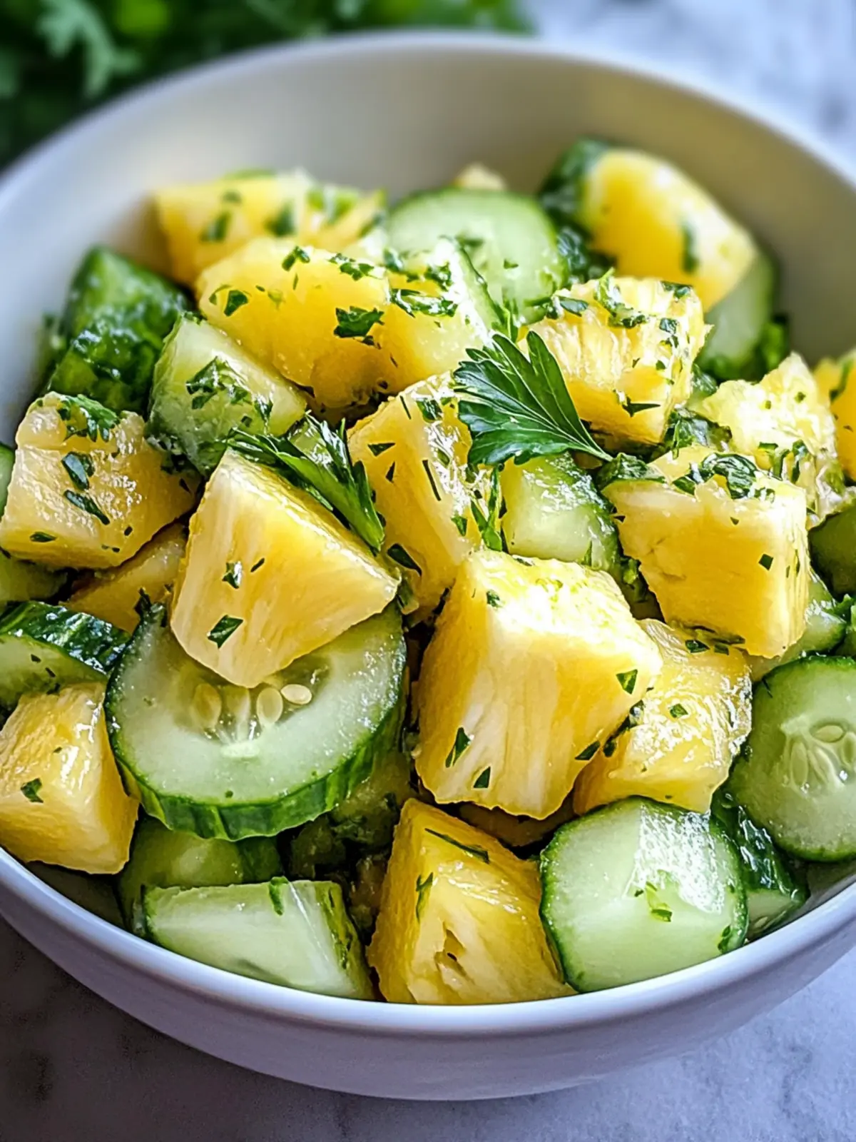 Pineapple Cucumber Salad