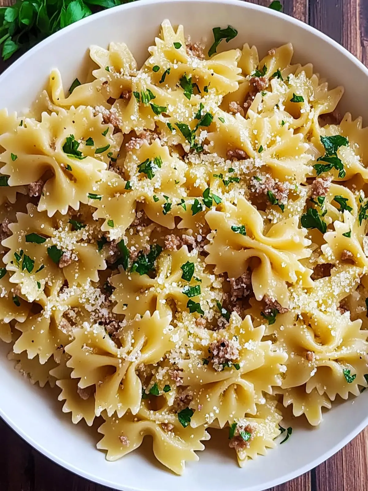 Garlic Butter Bowtie Pasta Bliss: Quick & Delicious Comfort Food 3 Garlic Butter Bowtie Pasta