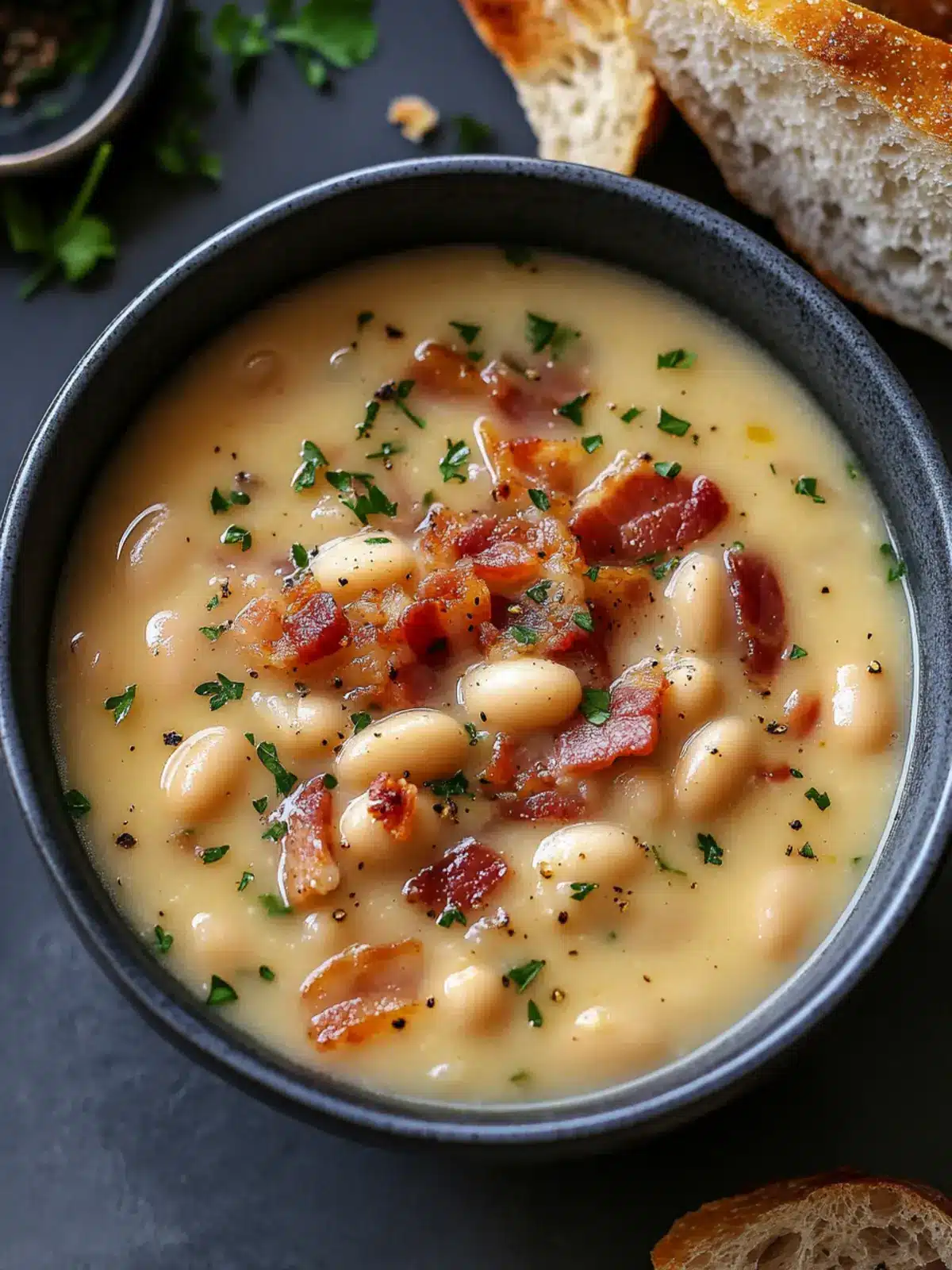 White Bean Soup with Bacon