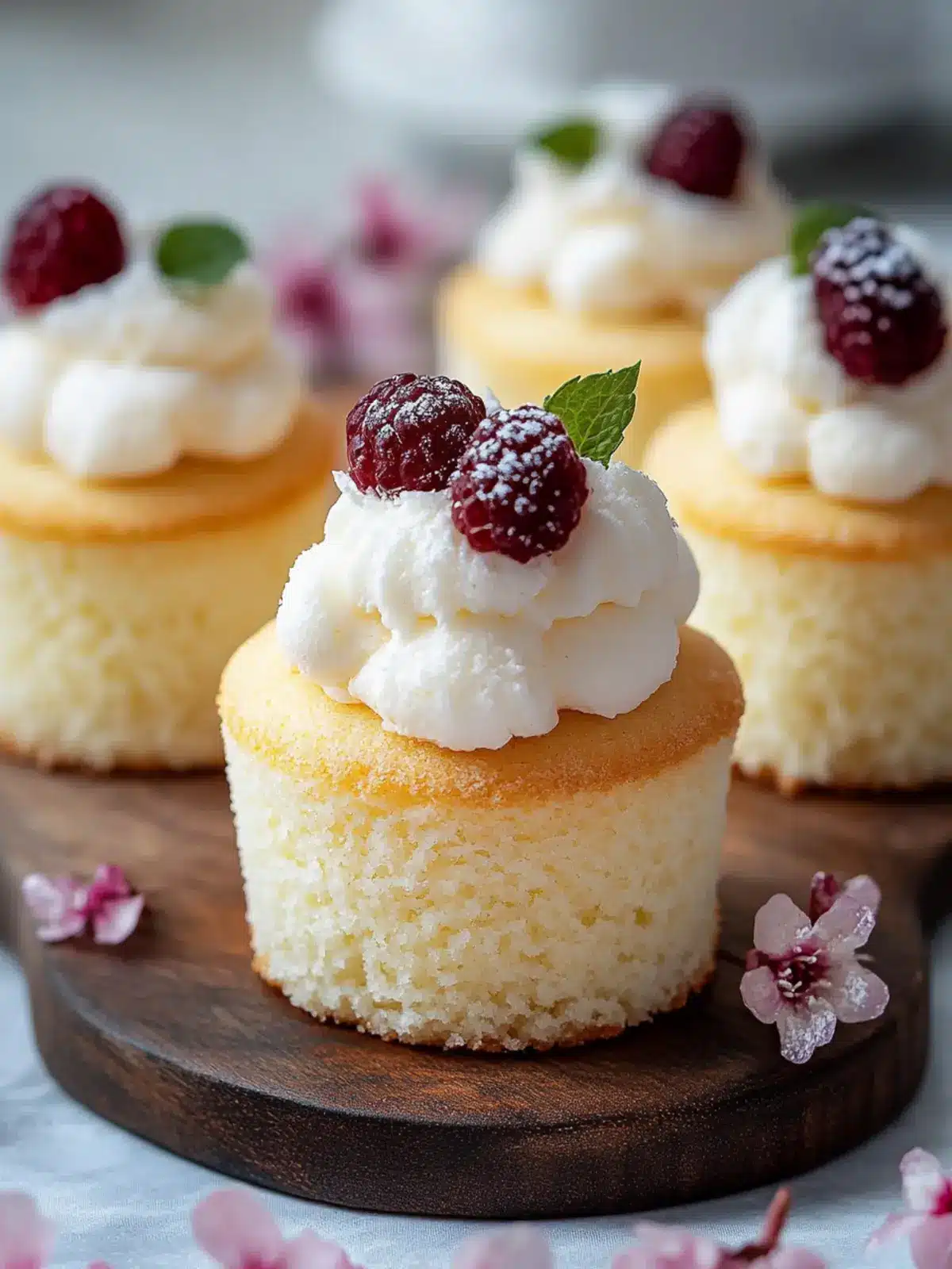 Fluffy Japanese Cotton Cheesecake Cupcakes