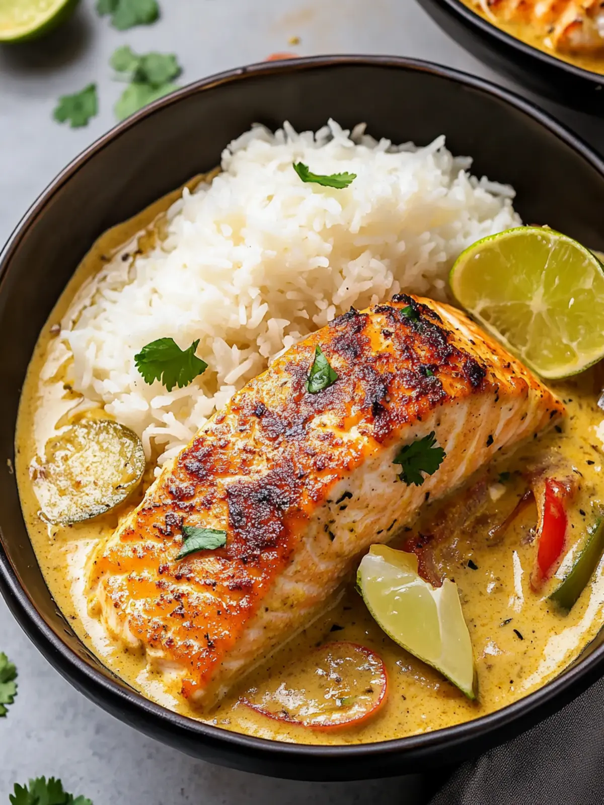 Caribbean-Style Coconut Curry Salmon