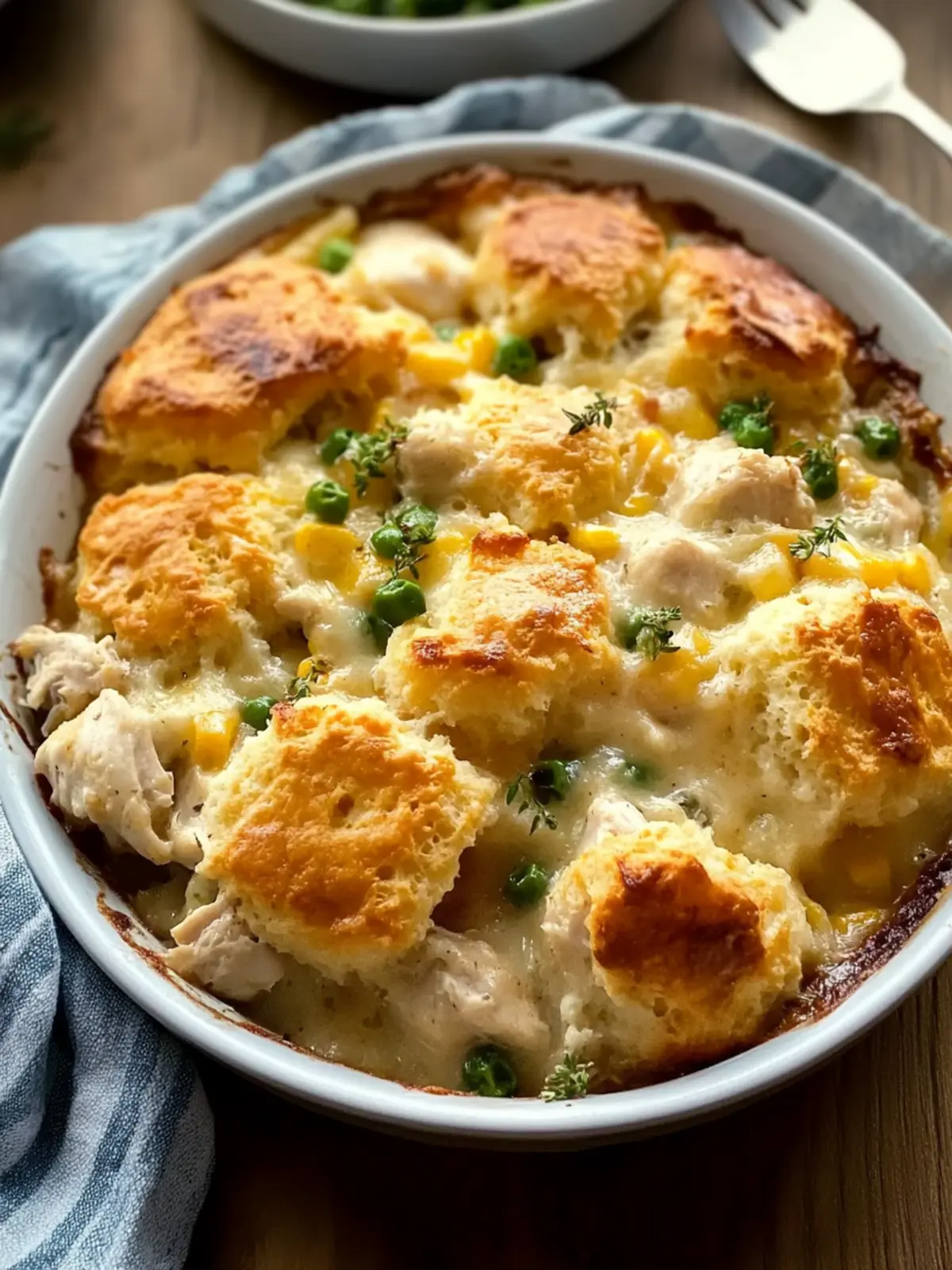 Chicken & Biscuit Dinner Cobbler