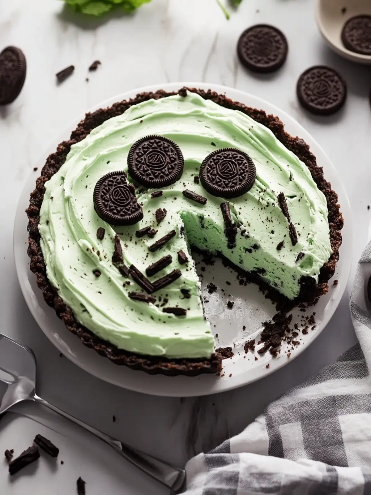 Mint Oreo Ice Cream Pie: A Cool Twist for Dessert Lovers 3 Mint Oreo Ice Cream Pie