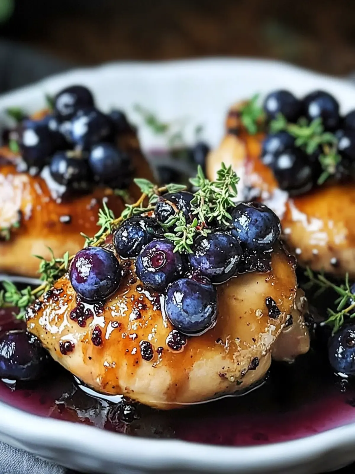 Savory Blueberry Thyme Chicken for a Quick Dinner Delight 3 Blueberry Thyme Chicken