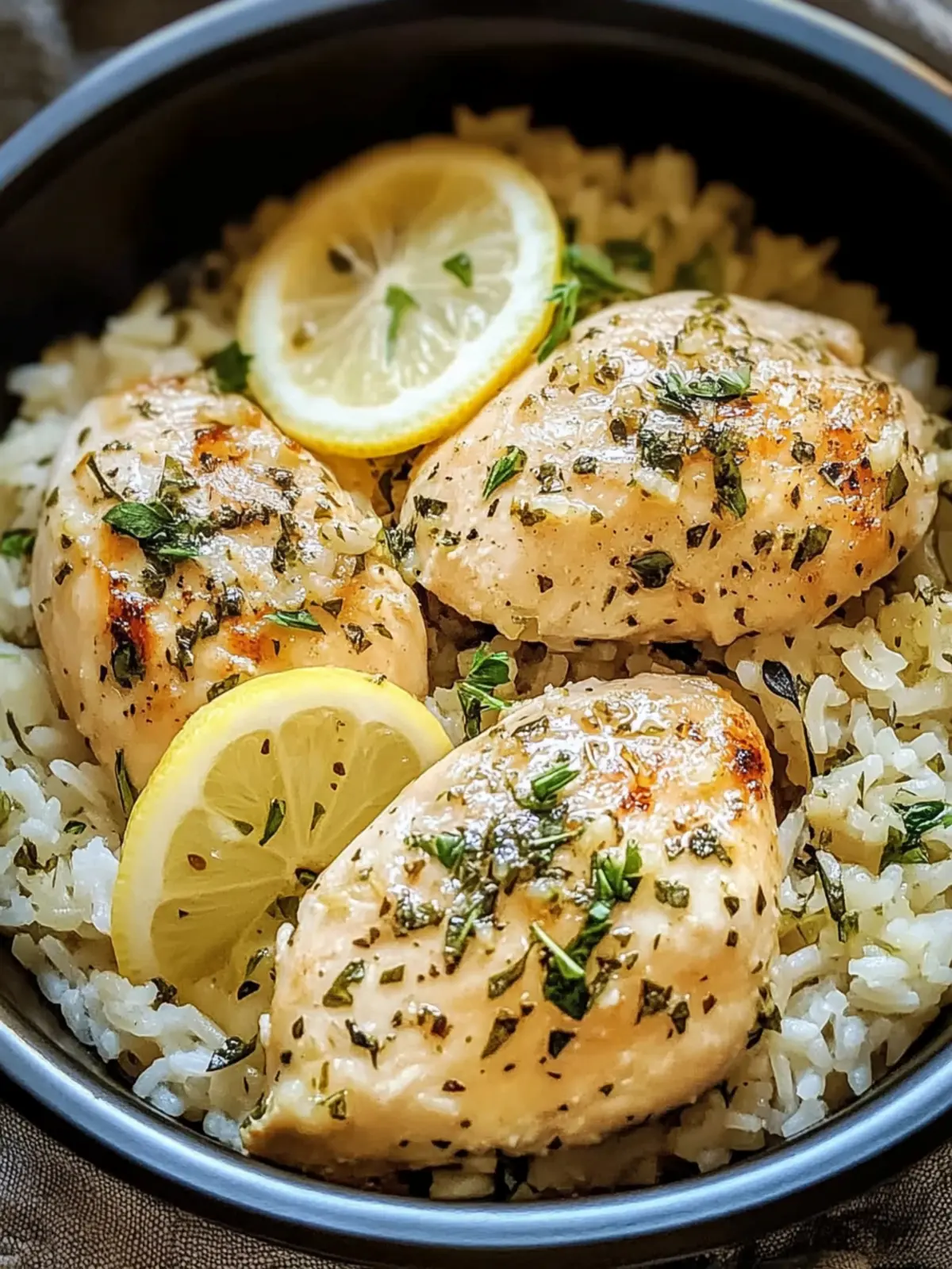 Easy Lemon Herb Chicken and Rice