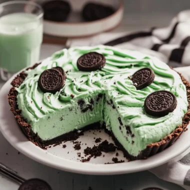 Mint Oreo Ice Cream Pie