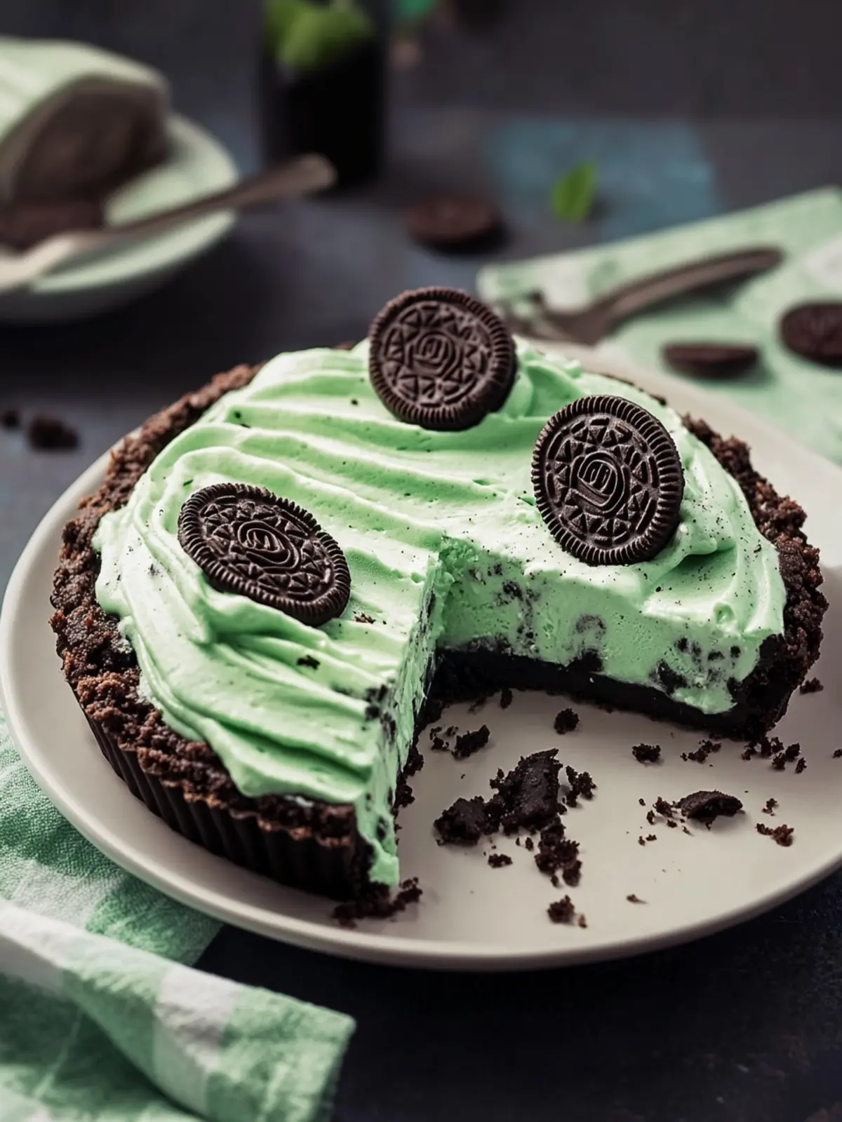 Mint Oreo Ice Cream Pie: A Cool Twist for Dessert Lovers 2 Mint Oreo Ice Cream Pie