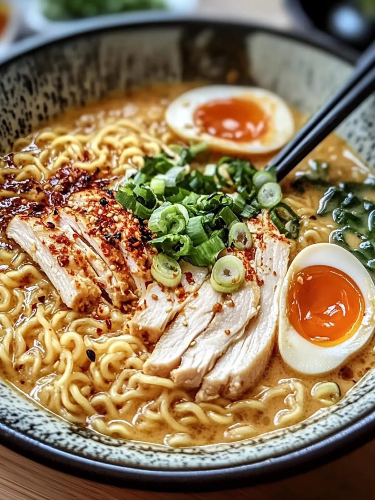 Creamy Garlic Chicken Ramen