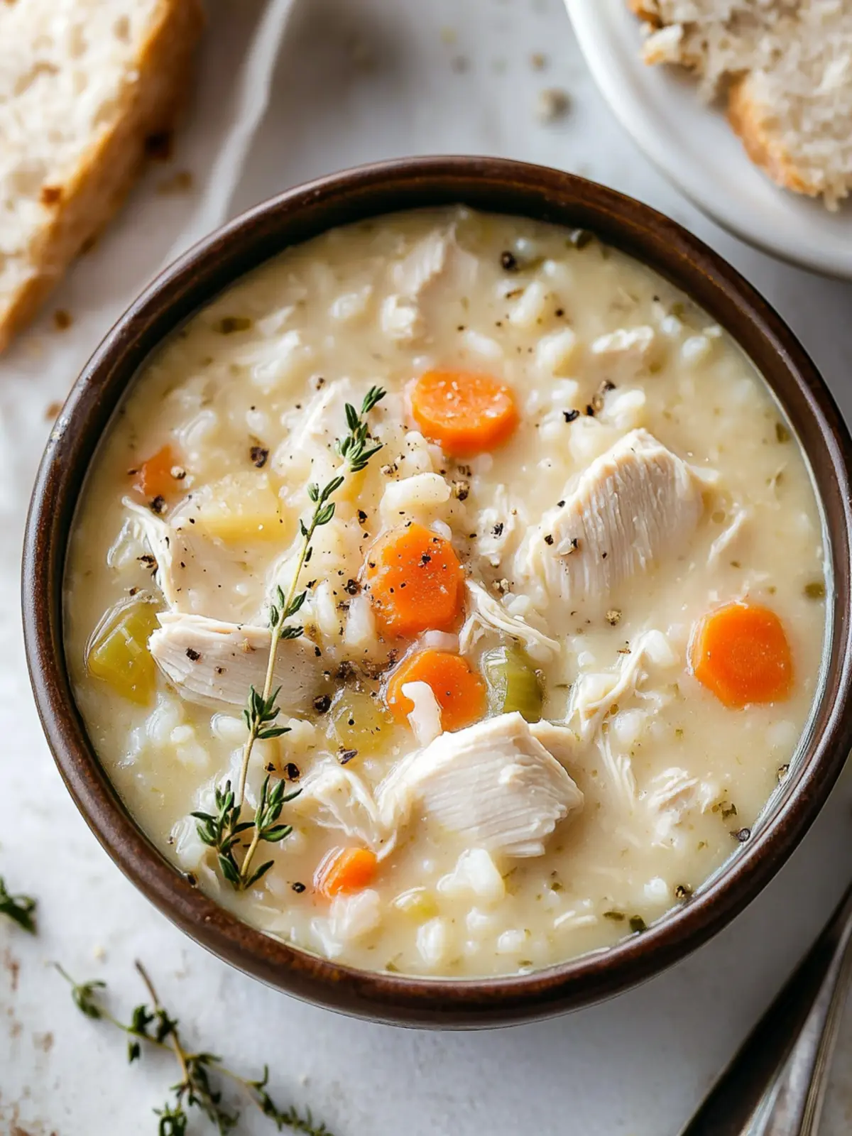 Creamy Chicken and Rice Soup