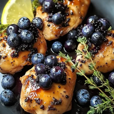 Savory Blueberry Thyme Chicken for a Quick Dinner Delight 9 Blueberry Thyme Chicken