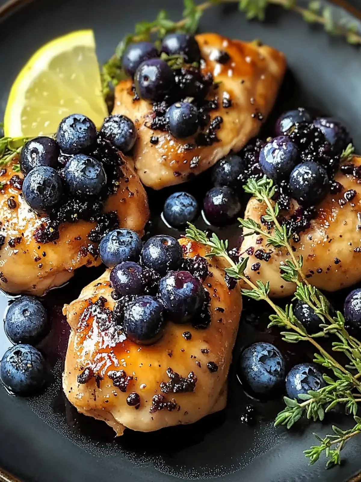 Savory Blueberry Thyme Chicken for a Quick Dinner Delight 5 Blueberry Thyme Chicken