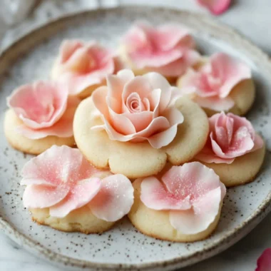 Rose Petal Sugar Cookies