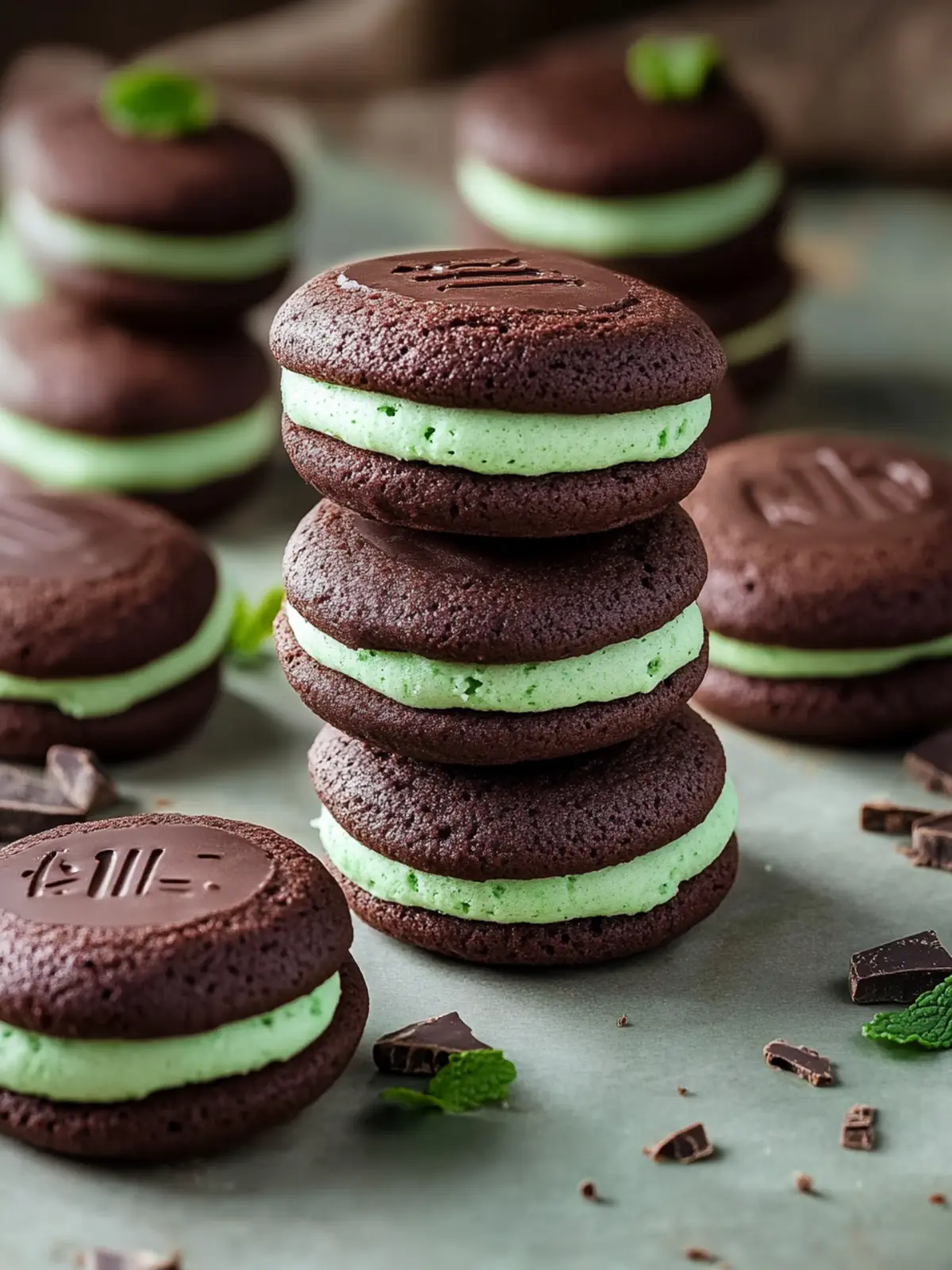 Mint Chocolate Whoopie Pies: A Refreshing Twist on Classic Joy 4 Mint Chocolate Whoopie Pies
