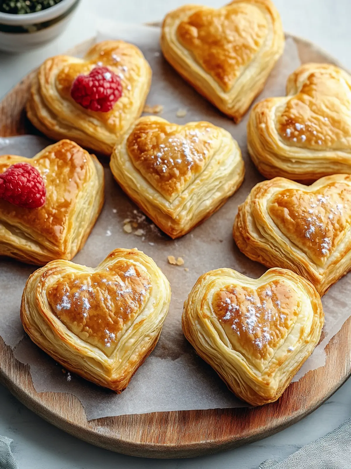 Heart-Shaped Puff Pastry Bites