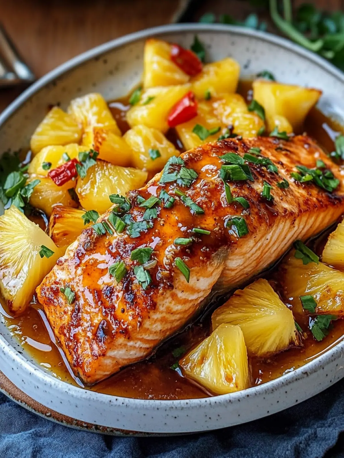 Pineapple Glazed Salmon