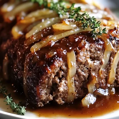 French Onion Meatloaf