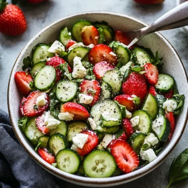 Strawberry Cucumber Salad