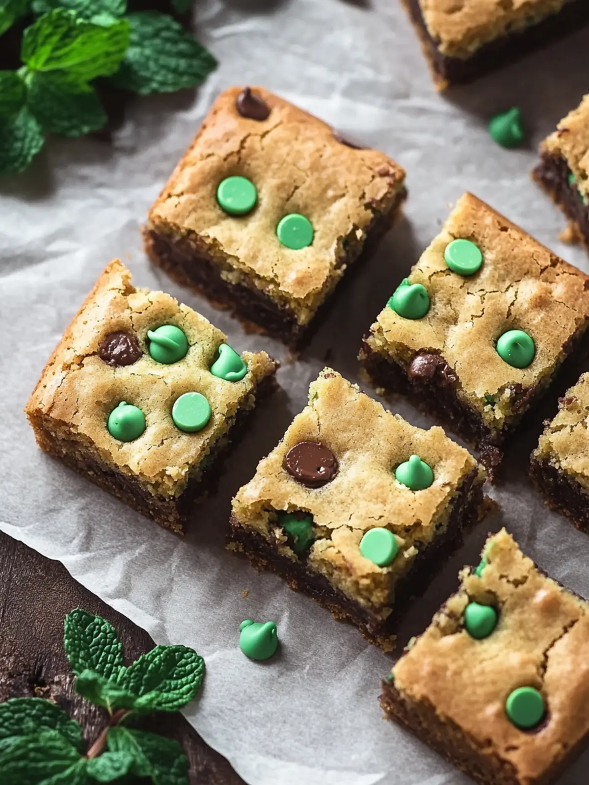 Mint Chocolate Chip Blondies to Satisfy Your Sweet Cravings 5 Mint Chocolate Chip Blondies