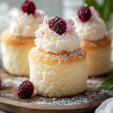 Fluffy Japanese Cotton Cheesecake Cupcakes