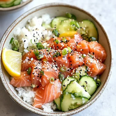 Miso Soy Salmon Sashimi Bowl