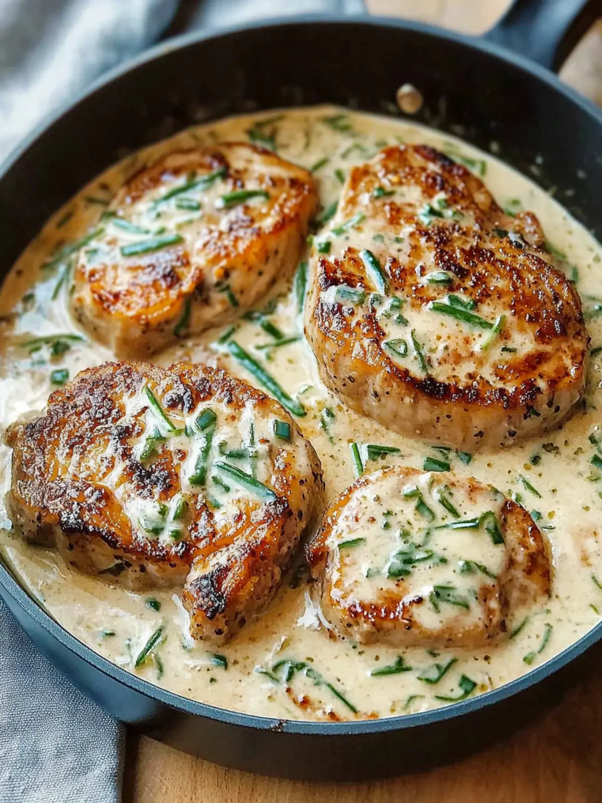 Creamy Garlic Pork Chops