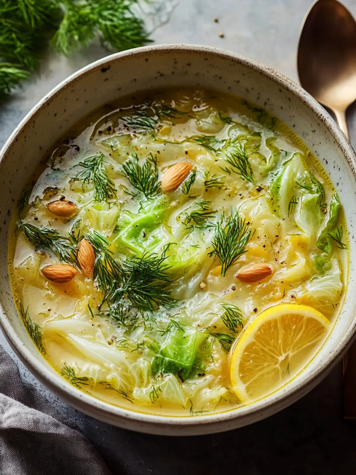 Lemon Dill Cabbage Soup