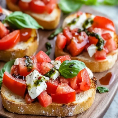 Valentine Bruschetta Bites
