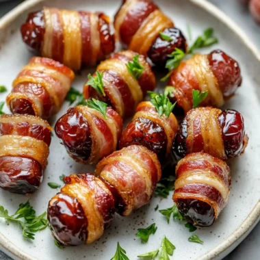 Bacon-Wrapped Dates for Lovers