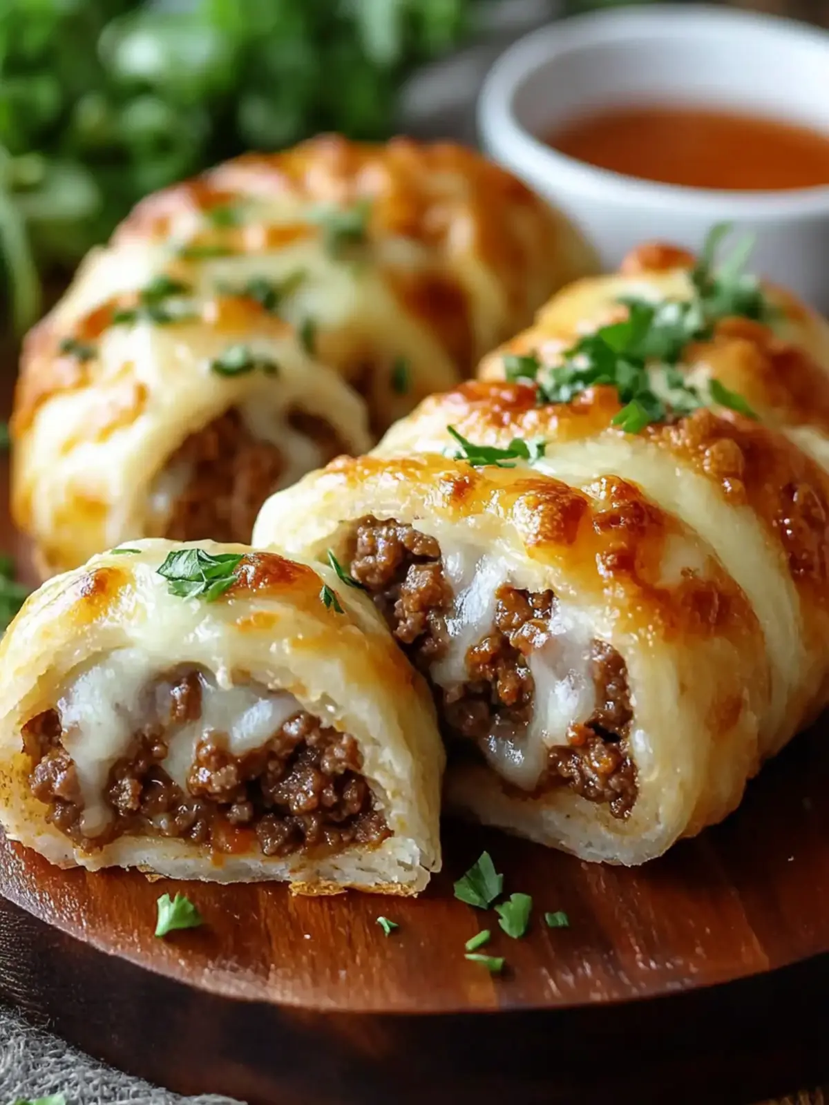 Cheesy Ground Beef Roll