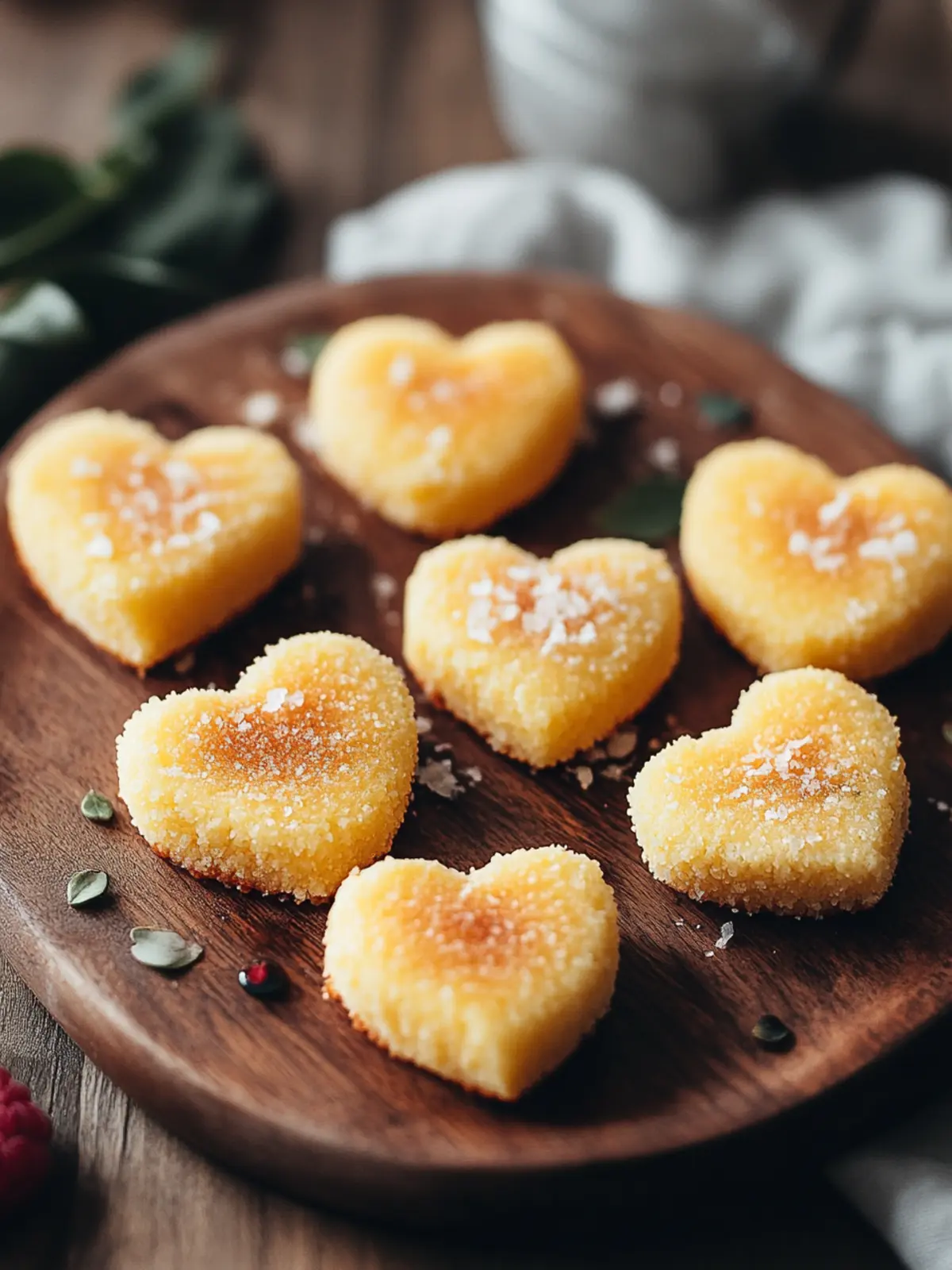 Heart-Shaped Polenta Bites
