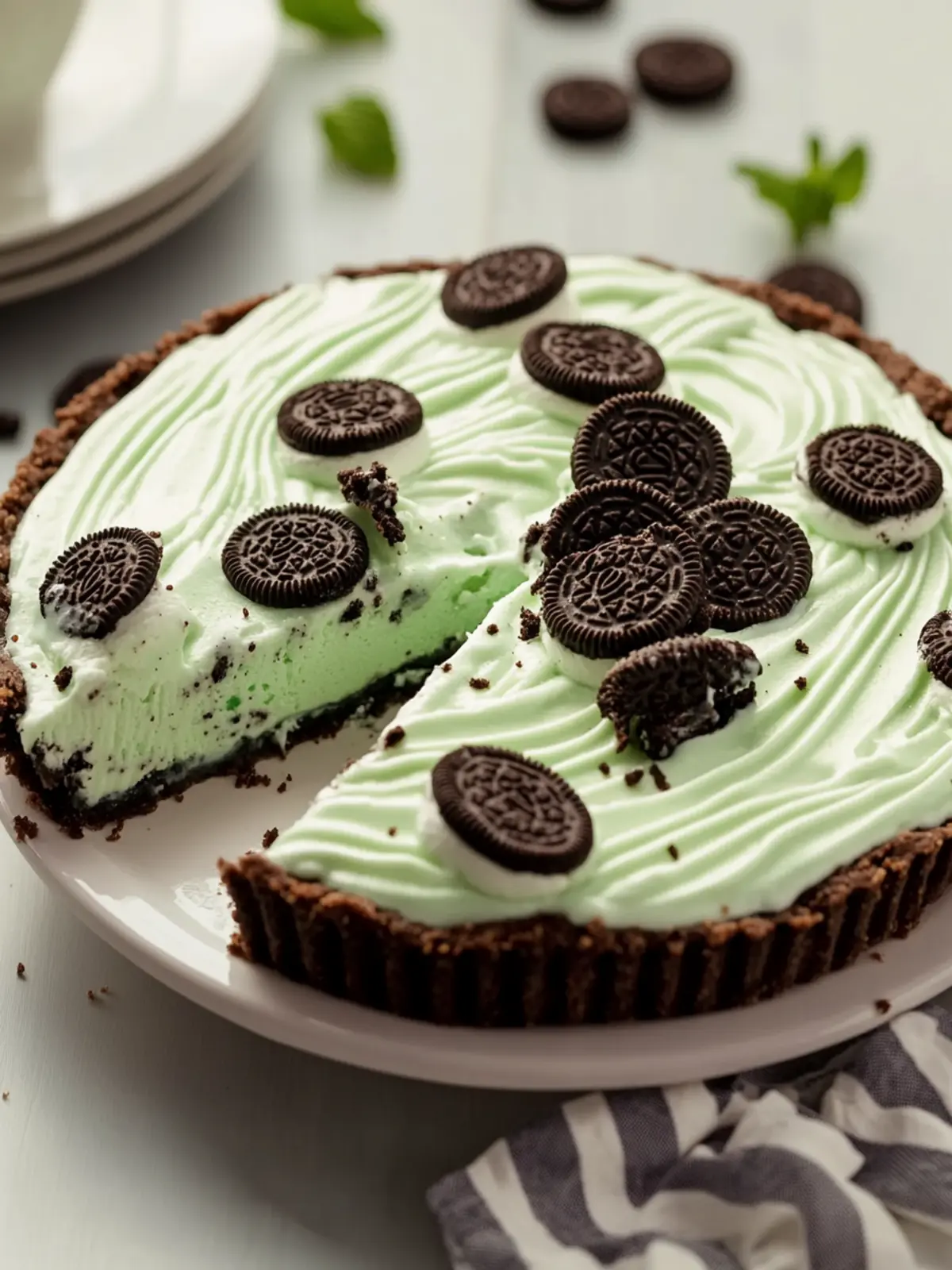 Mint Oreo Ice Cream Pie: A Cool Twist for Dessert Lovers 4 Mint Oreo Ice Cream Pie