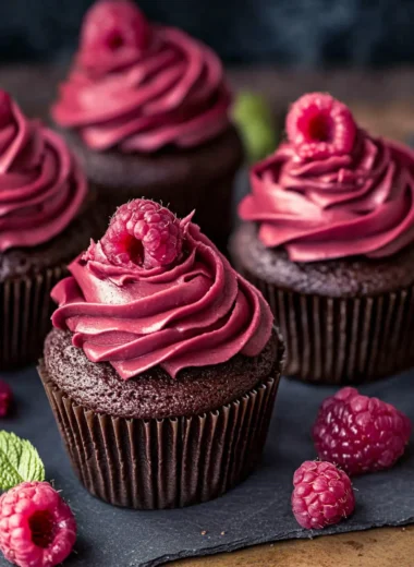 Chocolate Raspberry Cupcakes