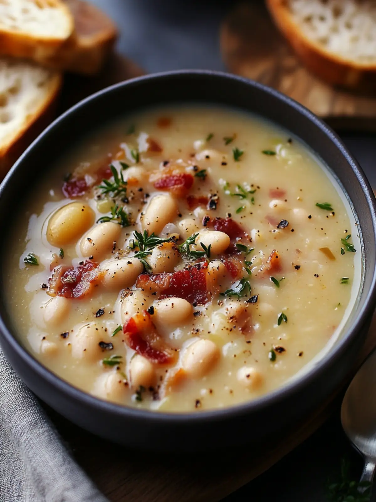White Bean Soup with Bacon